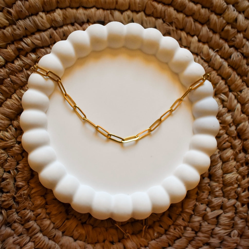 Chaîne Maillon Lisse- Acier Inoxydable doré