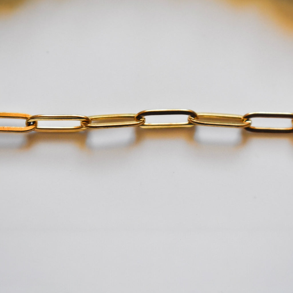 Chaîne Maillon Lisse- Acier Inoxydable doré