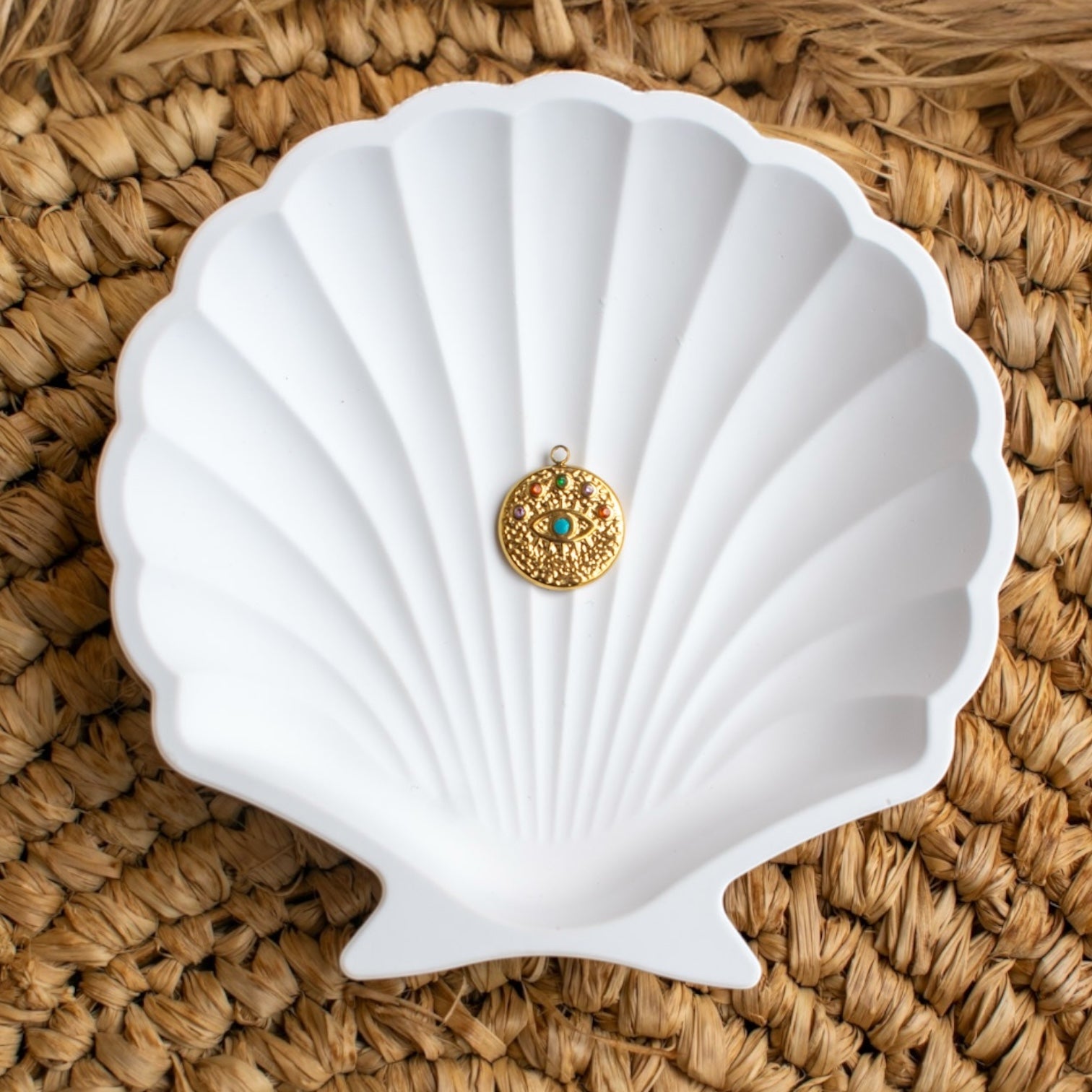 Grigri œil protecteur doré