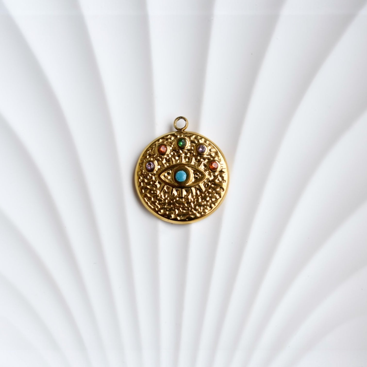 Grigri œil protecteur doré