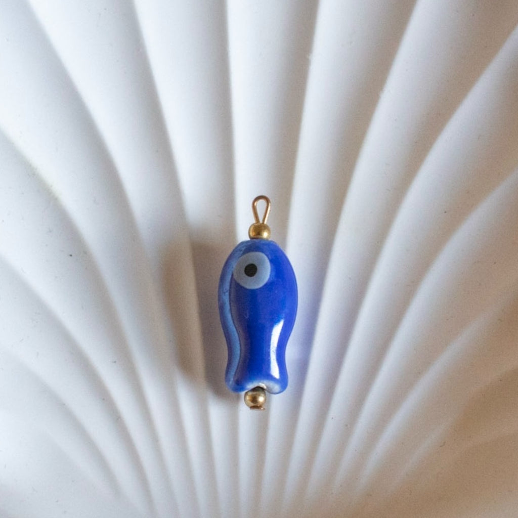 Grigri poisson porte-bonheur bleu