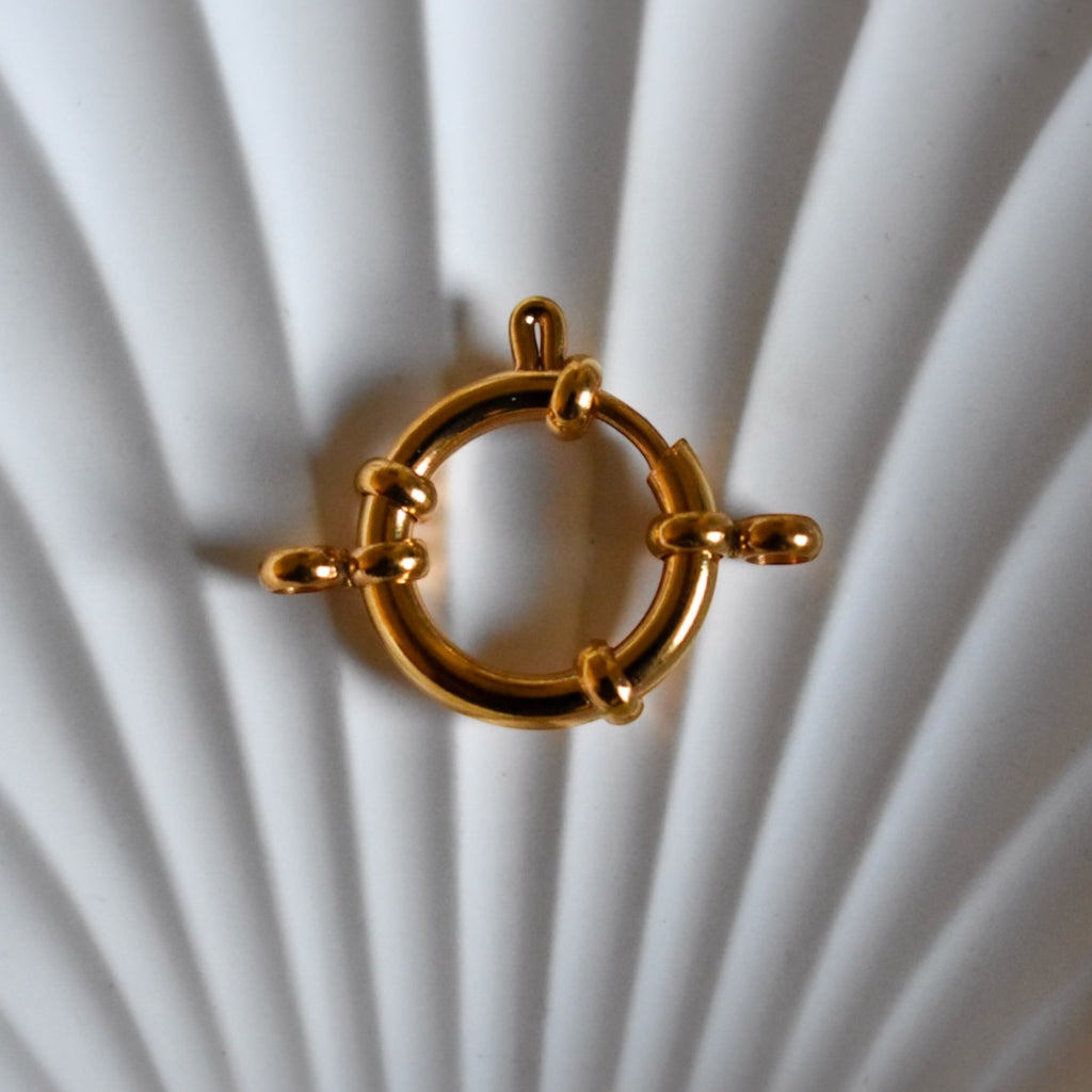 Fermoir Anneau Doré - Acier inoxydable