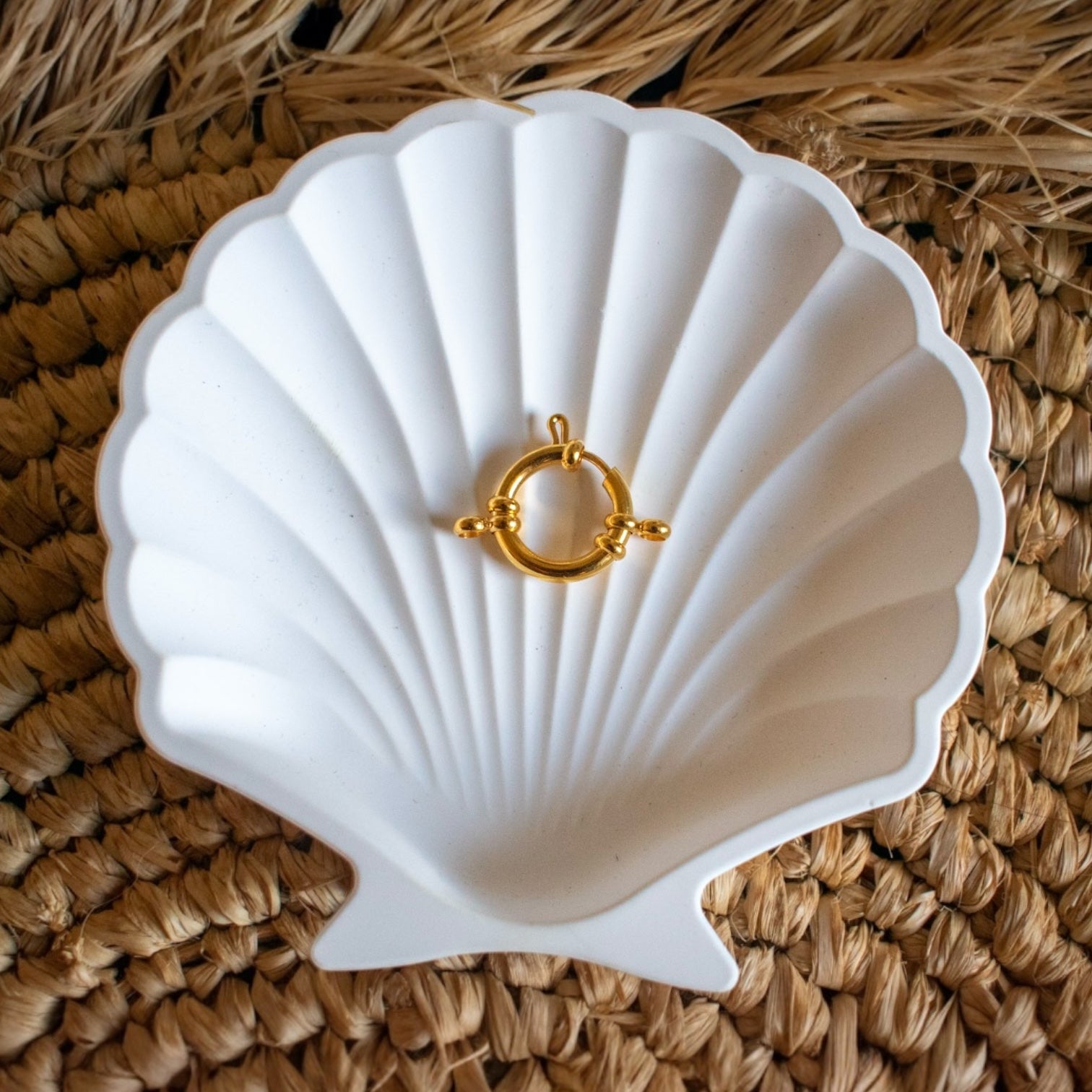 Fermoir Anneau Doré - Acier inoxydable