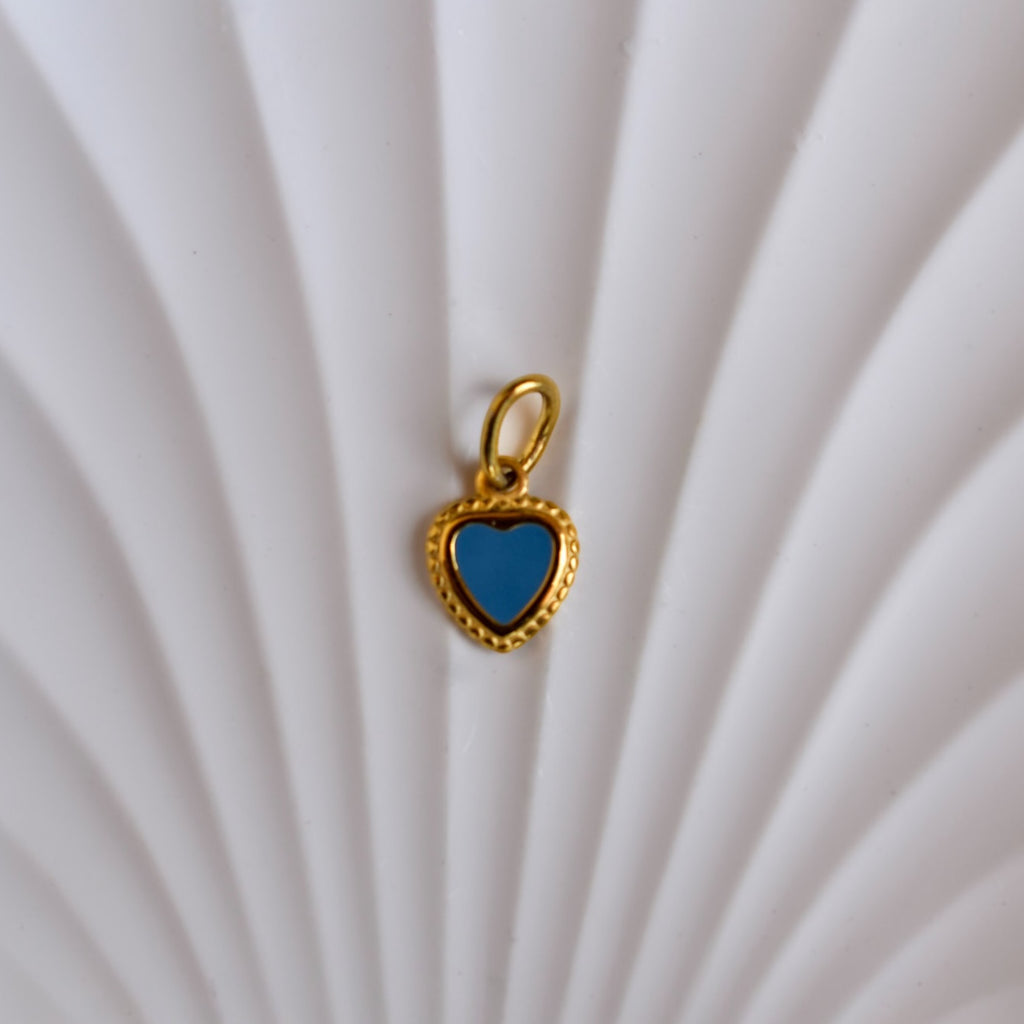 Grigri Petit Cœur bleu