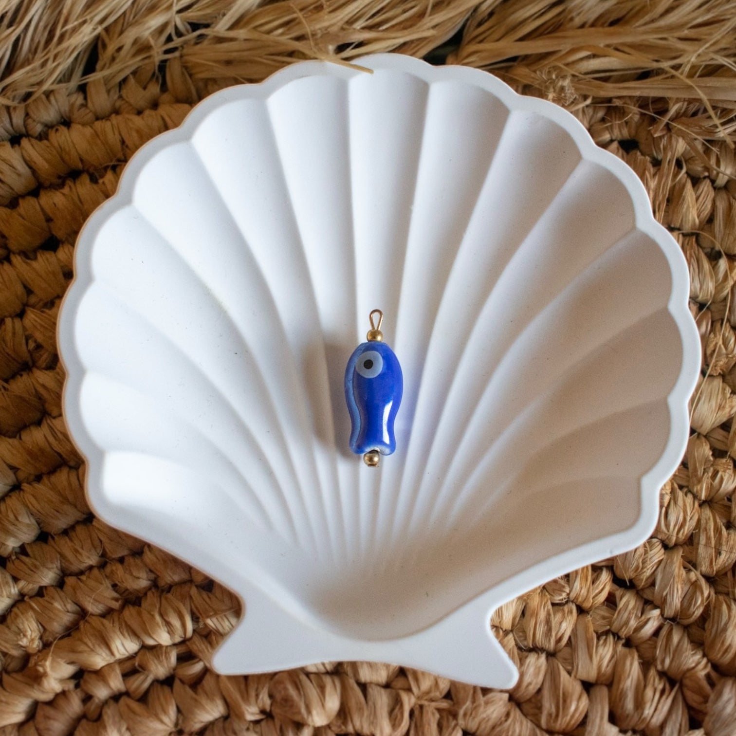 Grigri poisson porte-bonheur bleu